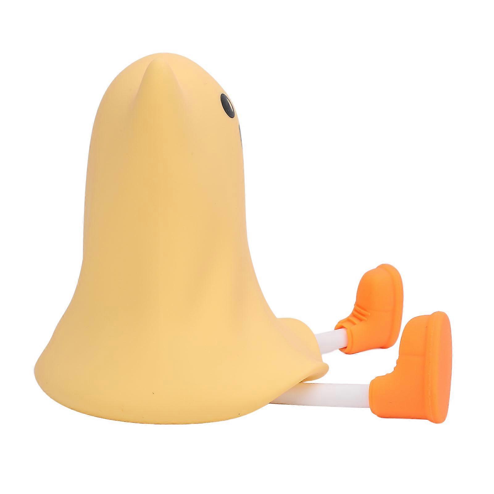 Ghost Night Light Silicone Cute Look Warm Light Adjustable Brightness Soft Touch Cordless Rechargeable Dimmable Bedside Lamp for Home 