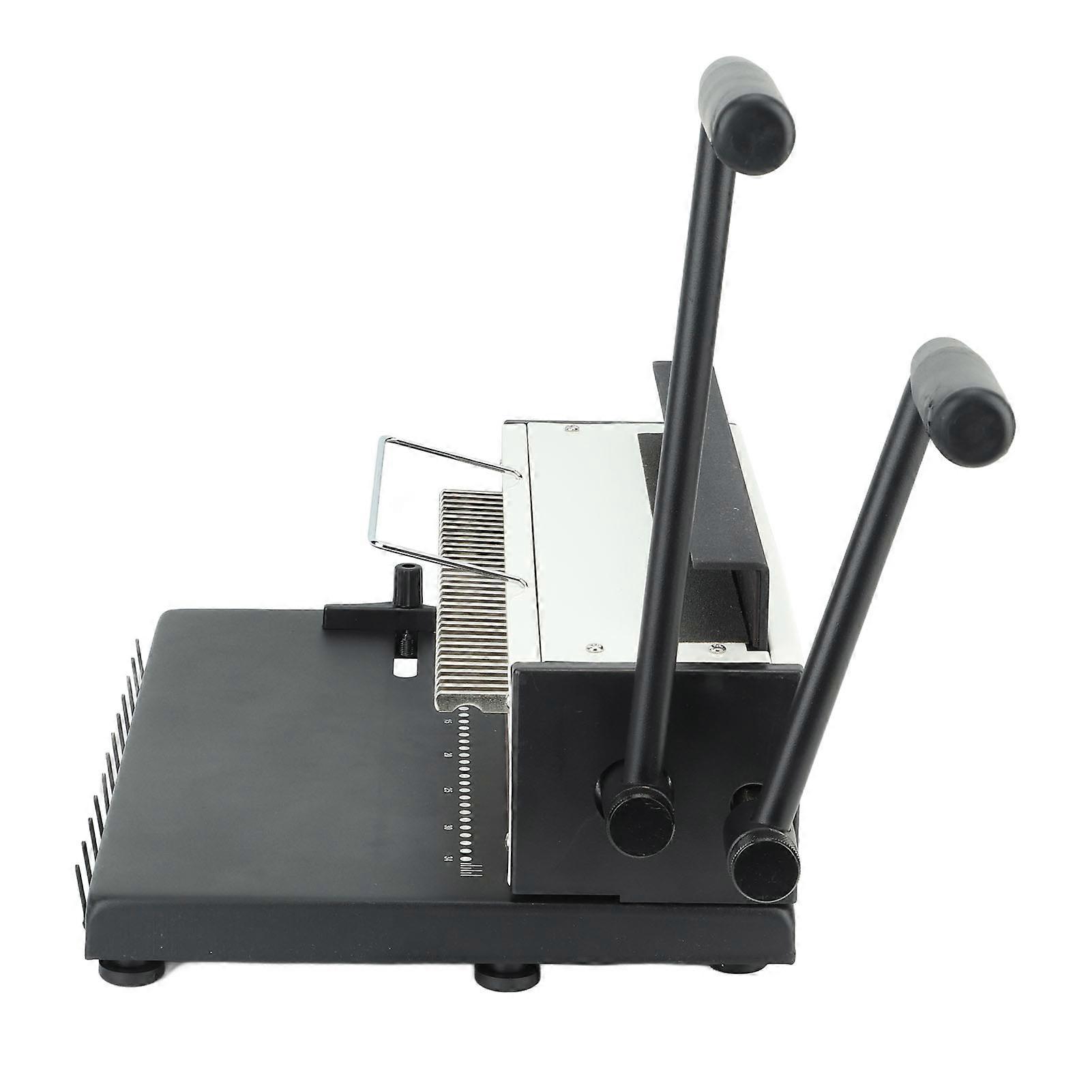Binding Machine 3:1 Pitch Spiral Binder 34 Holes 2 Coil Punching Machine for A4 A5 Letter Size Round Holes 
