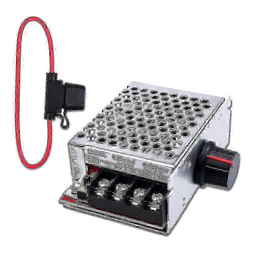 PWM DC Motor Speed Controller 7-70V 30A with Switch Control and 30A Fuse for 12V 24V 36V 48V Systems miao4