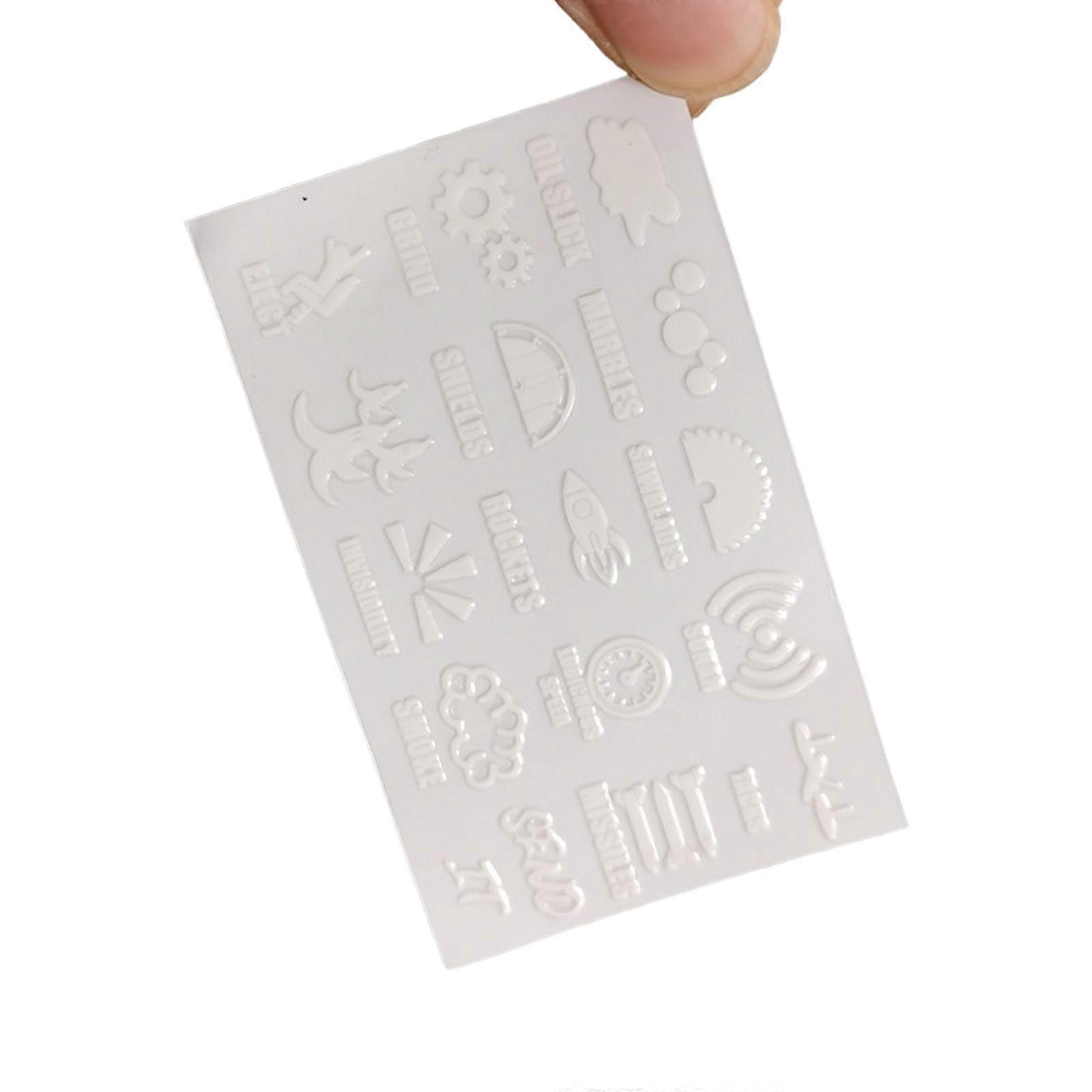 Precisely Cut 1.91cm Car Switches Panel Stickers Adhesive Sheet Decorative Labels Decals For Window Button Enhancement Multicolor