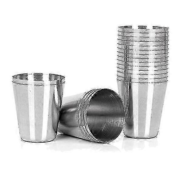 1oz Stainless Steel Tea Cups Durable and Lightweight