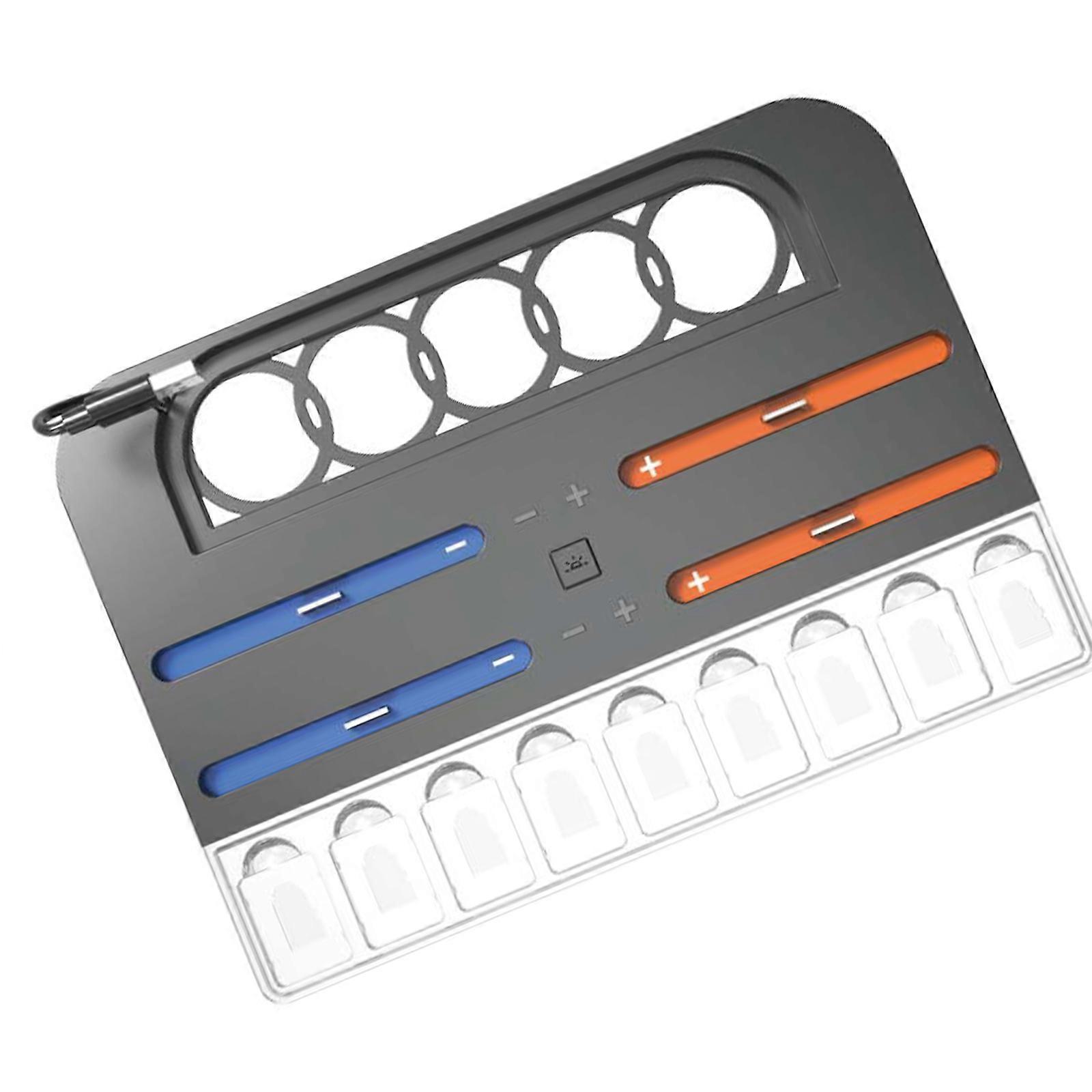 Adjustable  Lights Controller Charging Station 9 Card Slots Ventilated Charging Dock for Console  2 Accessories Multicolor