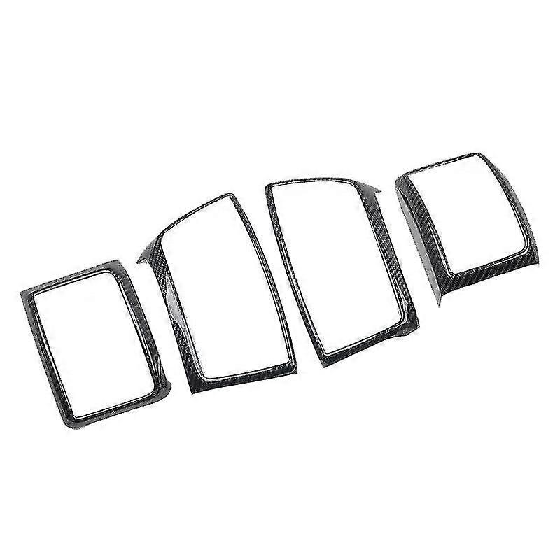 Carbon Fiber Central Control Dashboard Air Outlet Vent Frame Trim For / Everest 2015-2021 Accessori