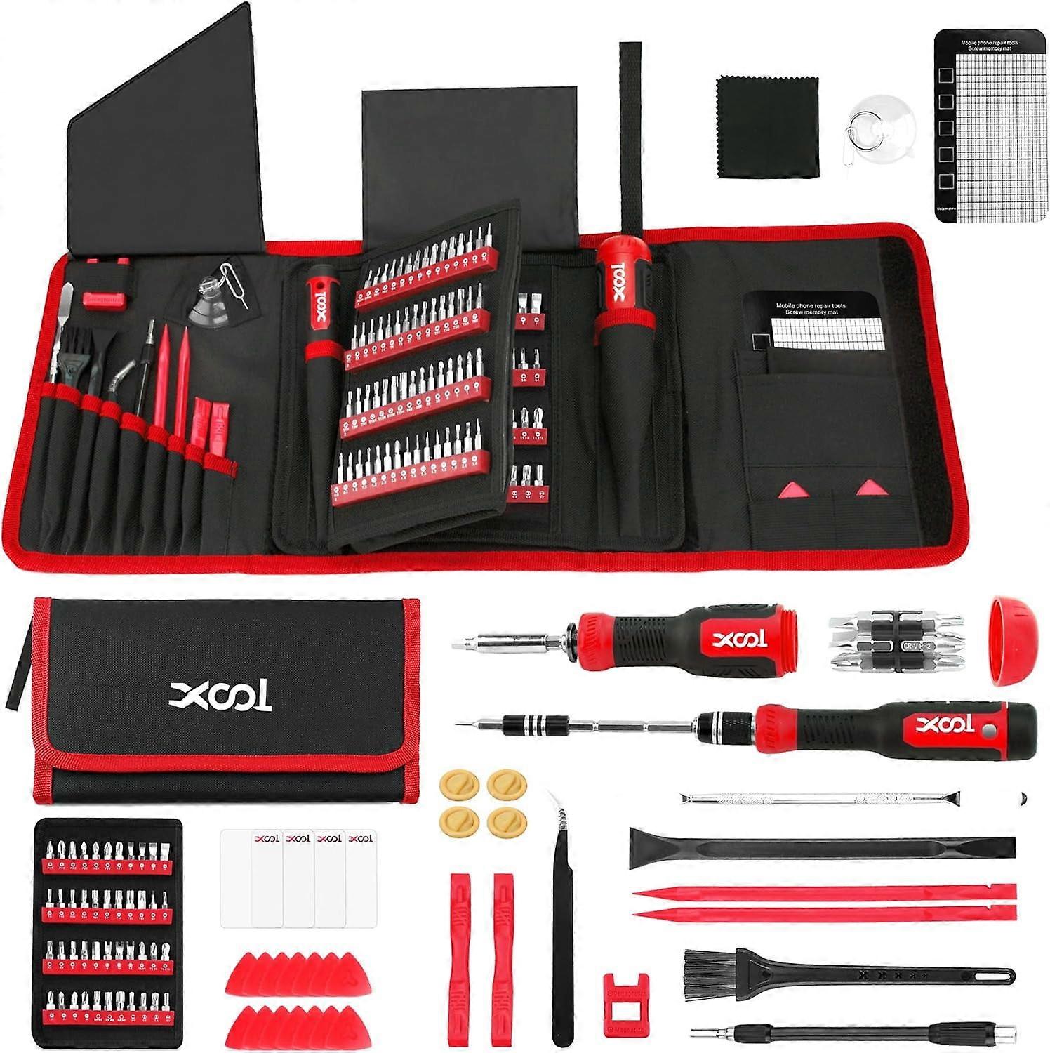 200 in 1 Precision Screwdriver Set, Electronics Repair Tool Magnetic Driver Kit with 164 Bits for Phone, MacBook,