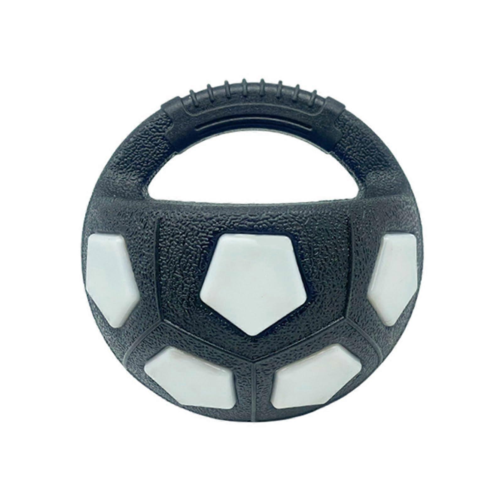 Calming Balls For Dogs Mellow Dog Ball With Handle ChewResistant Black And White Calming Toy