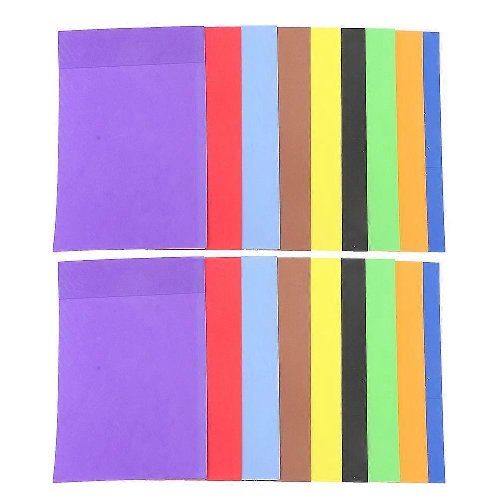 20 Sheets Colored Foam Paper Self-adhesive Craft Foams A4 Multi-function Foams Papers Craft Sheets
