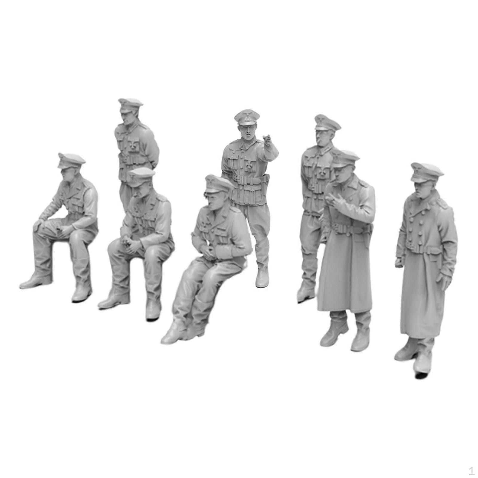 8 Count Miniature People Figurines for Diorama And Hobby Projects
