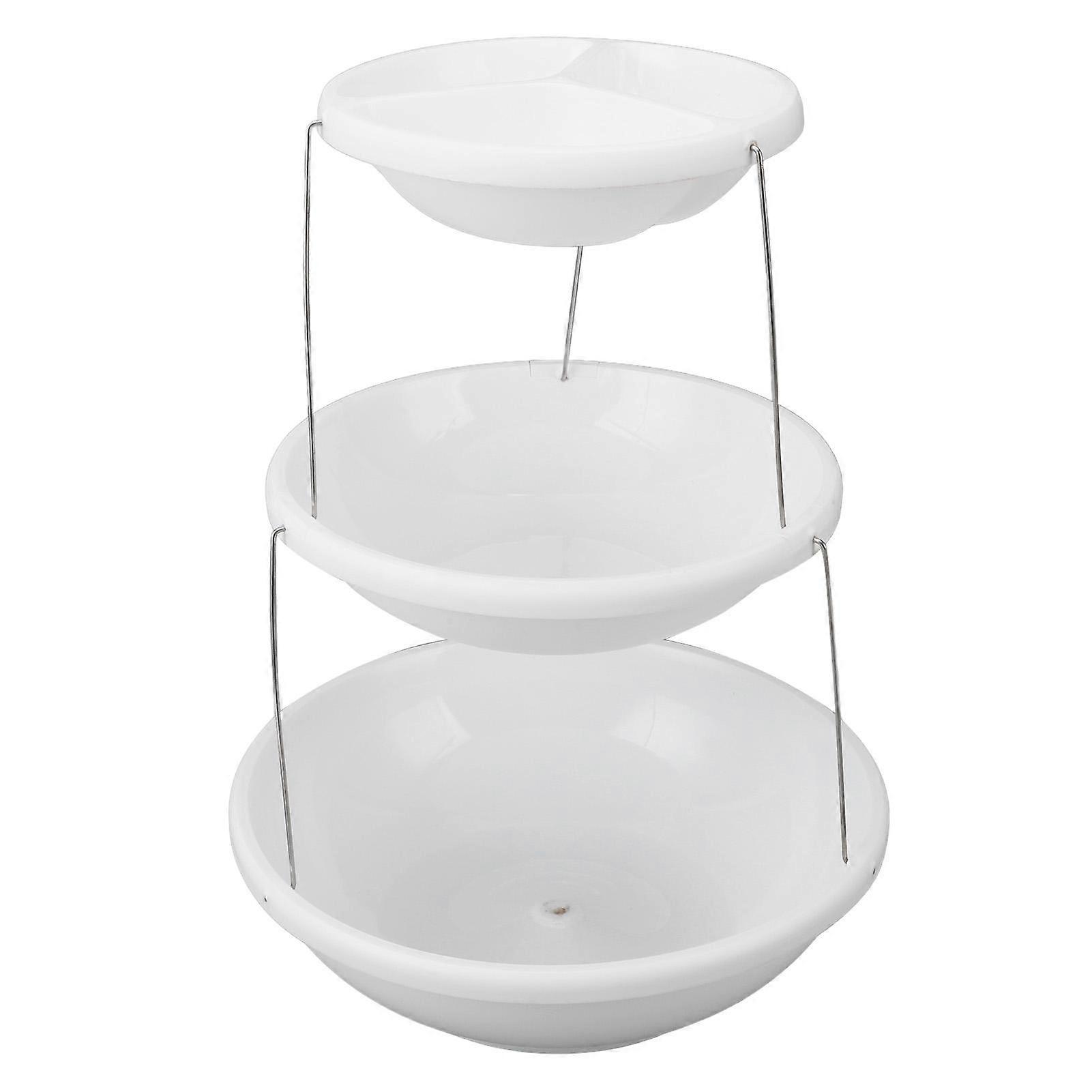 Cake Tray Stand 3 Tier Rotating Foldable Stylish Decorative Dessert Tray Rack for Serving Snacks