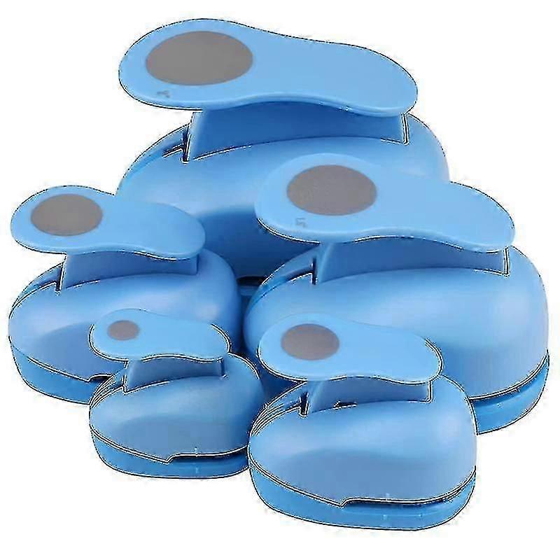 5-Piece Circle Hole Punch Set with 5 Sizes for Paper Crafts, Card Making, Scrapbooking