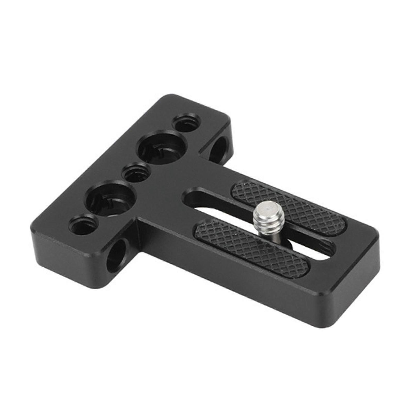 Universal Aluminum Alloy Multiple Hole Monitor Top Plate Baseplate For 1/4" Screw Tripods & Camera Mounts Multicolor