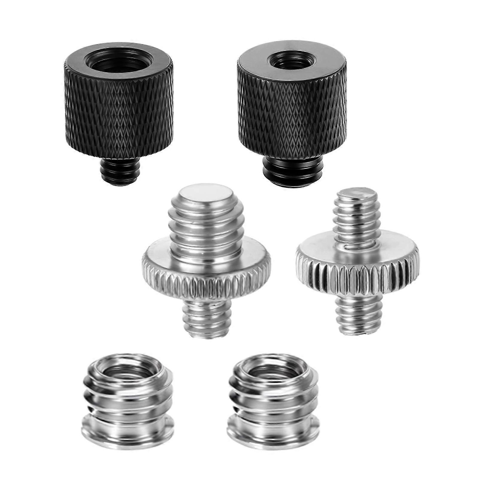 6Pcs Camera Mount Conversion Kit With Stainless Steel Adapters for Studio Equipment and Action Camera Stabilizers Multicolor