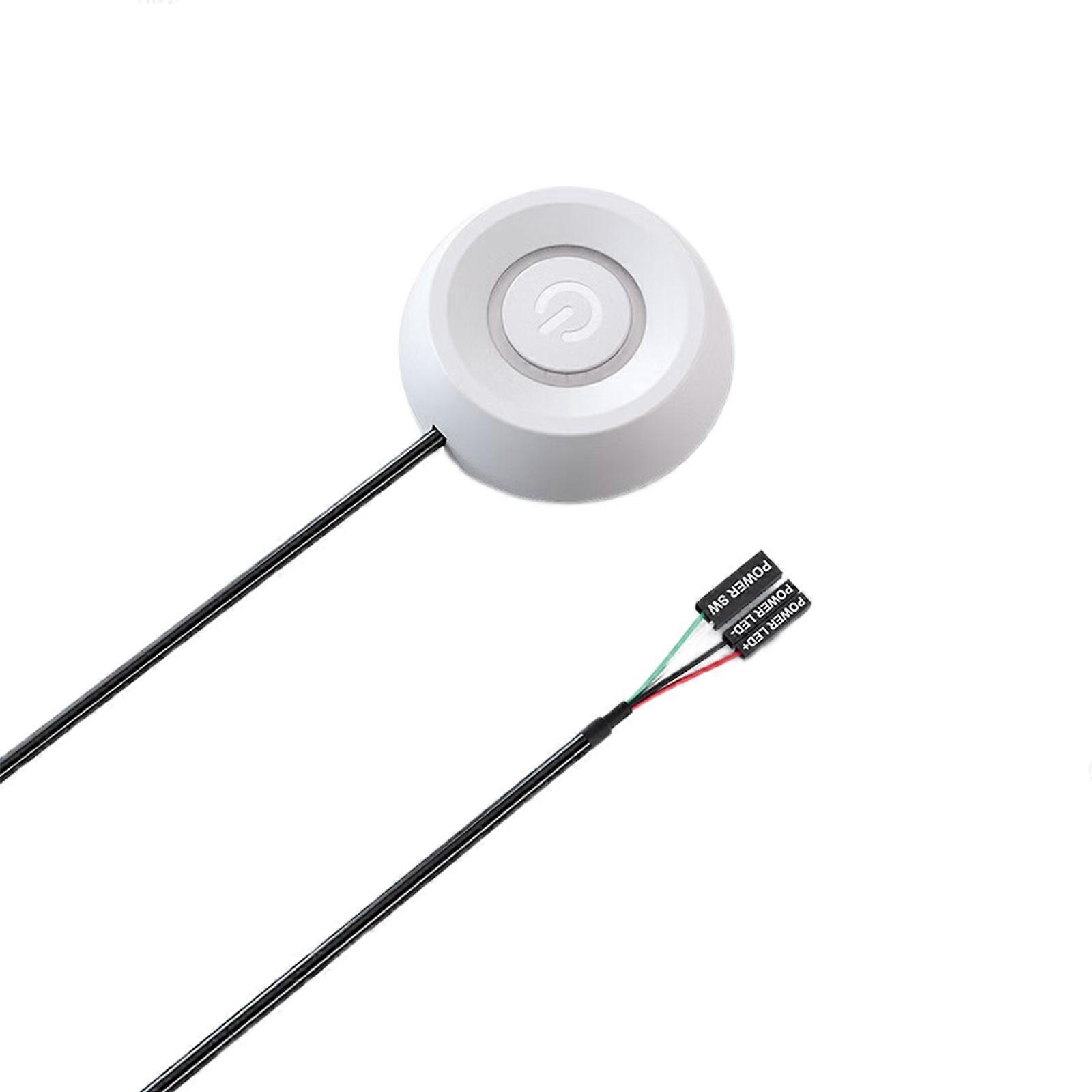 Permanent ABS Plastic Desktop Power Control Change Easy Installation For Multiple Devices  White