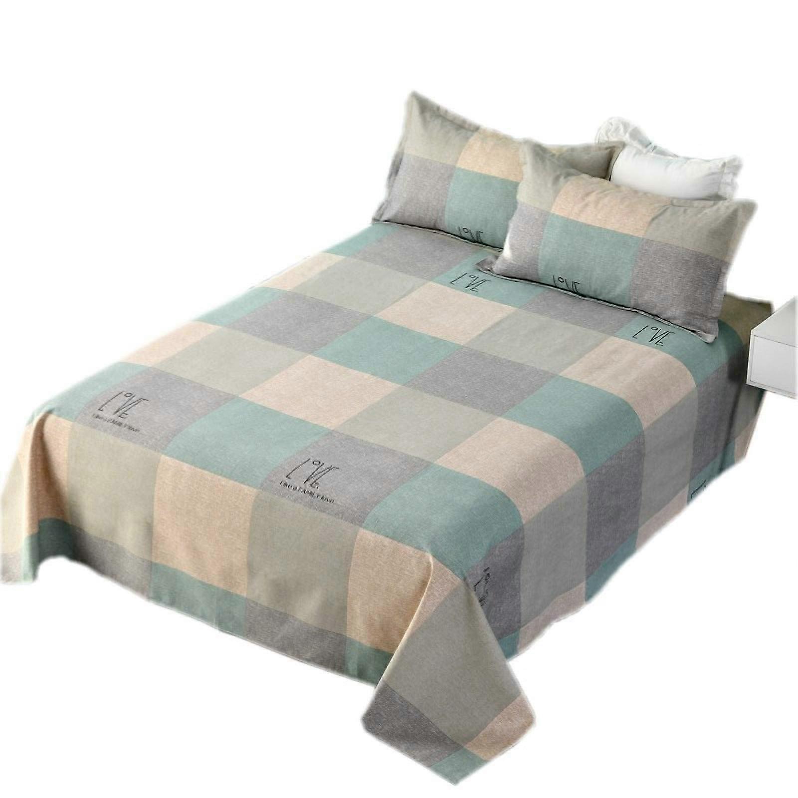 Bedding 3 Piece Bed Sheet Set with 1 Flat Sheet and 2 Pillowcases for Queen Bed