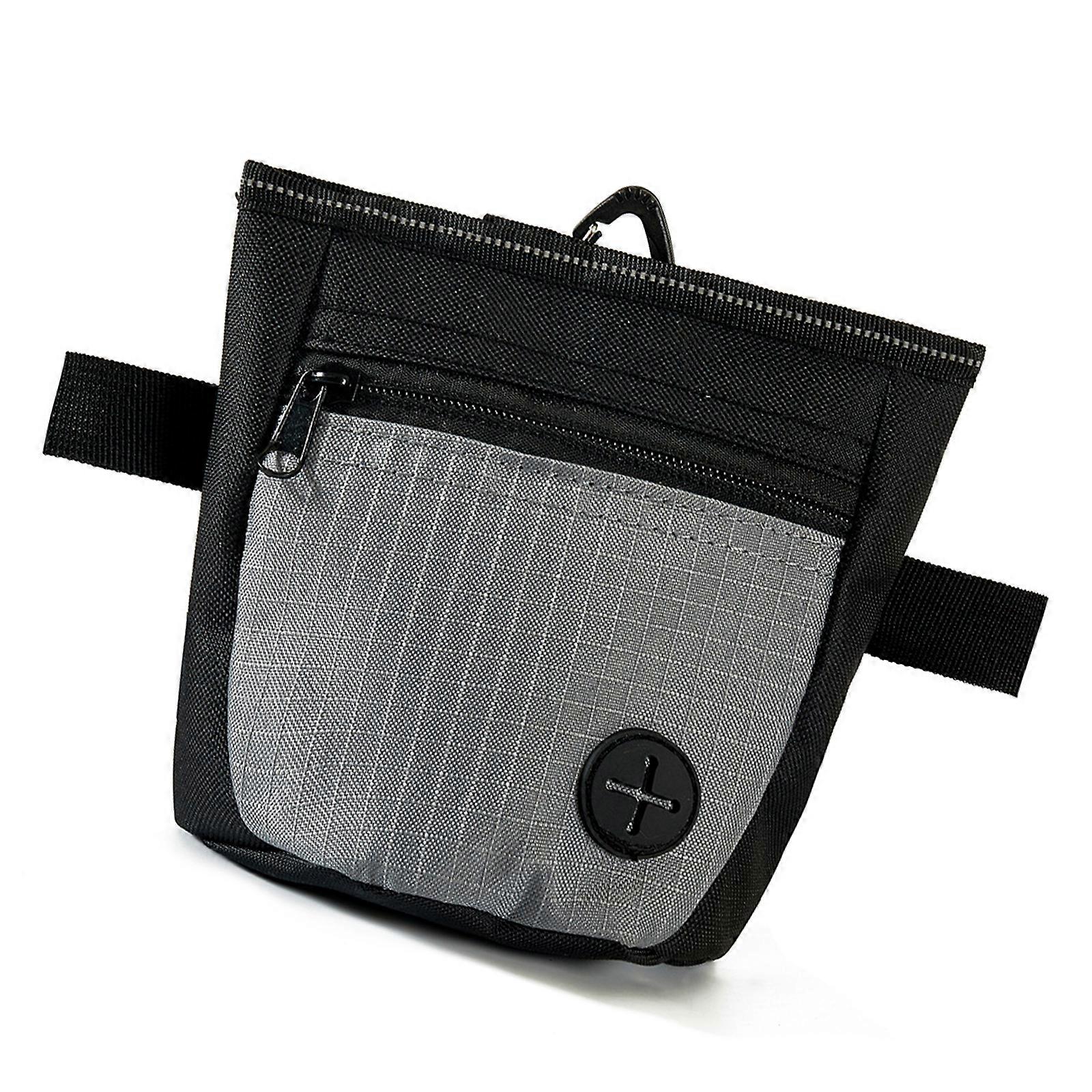 Sturdy Dog Treat Organizers With Easy Access Design and Waterproof Lining for Any Weather Conditions Daily Use  Black and gray