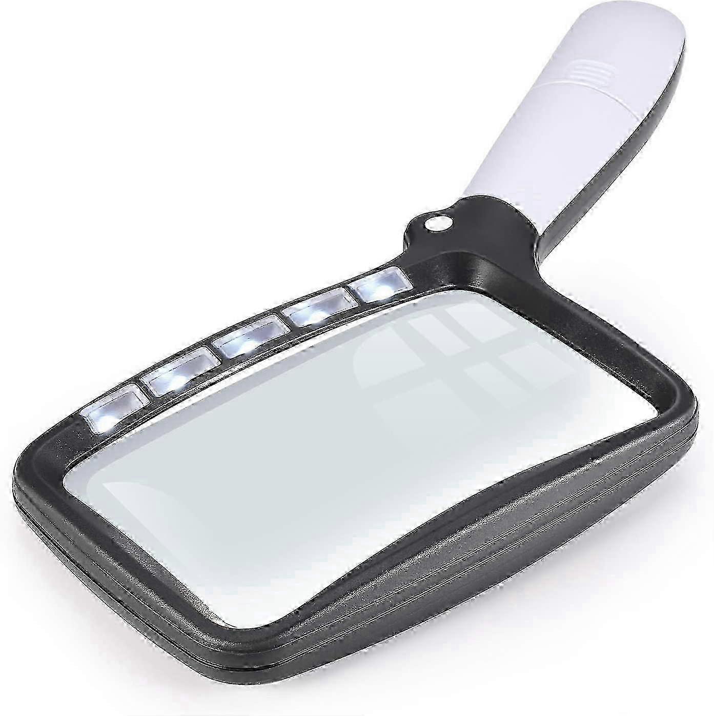 Rectangular Magnifying Glass LED with Light Magnifier Large Foldable Handheld With