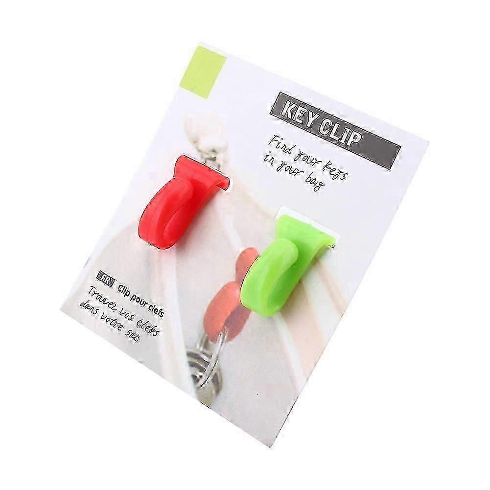 2pcs Creative Objects Holder Anti Lost Key Clips Built-in Bag Inner Hooks