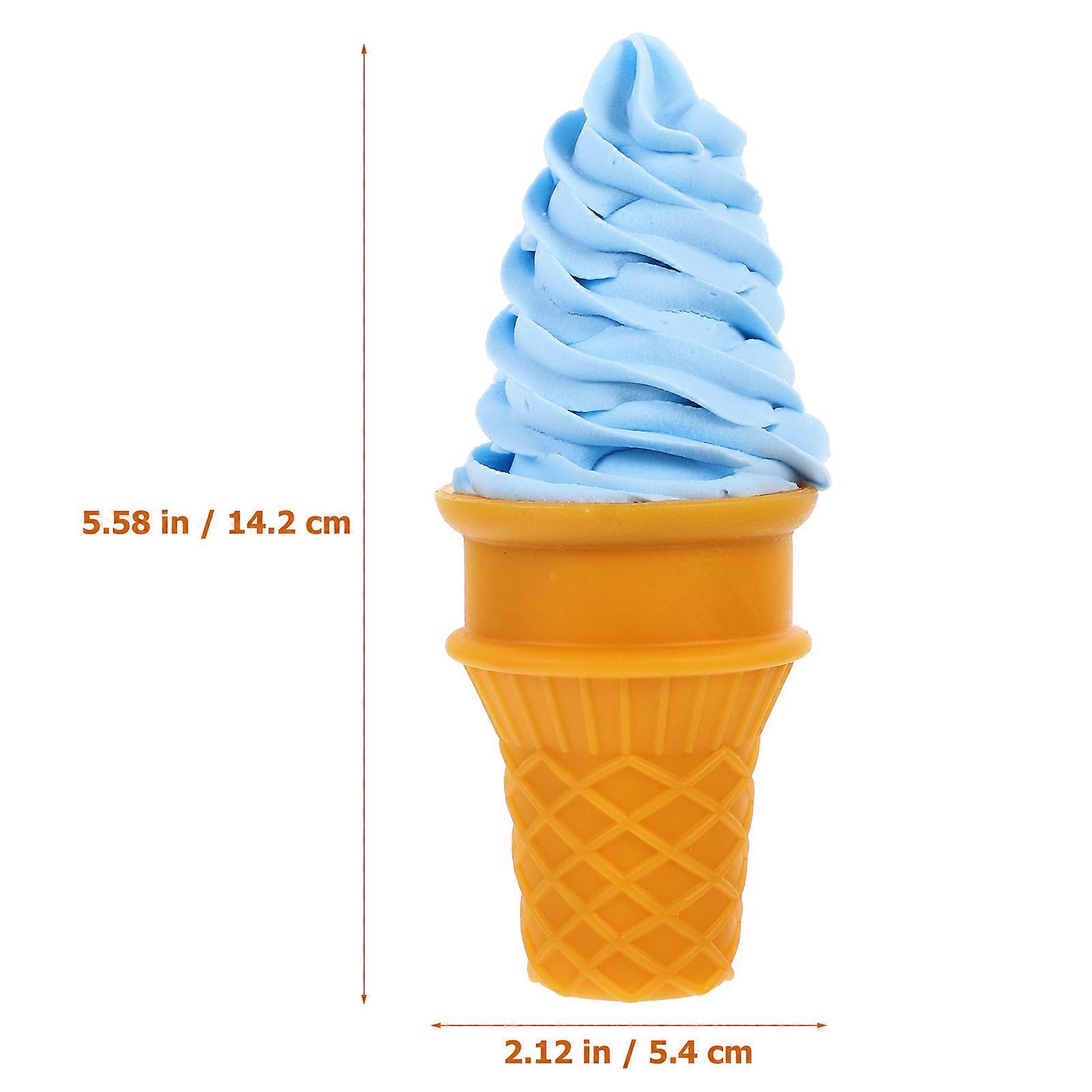 Artificial Ice Cream Cone Prop for Decoration Made from Durable PVC Material