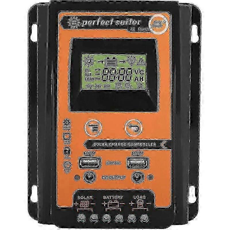 For solar controller MPPT Solar Charge Controller 12V/24V 30A Dual LCD Panel Battery Regulator(30A)
