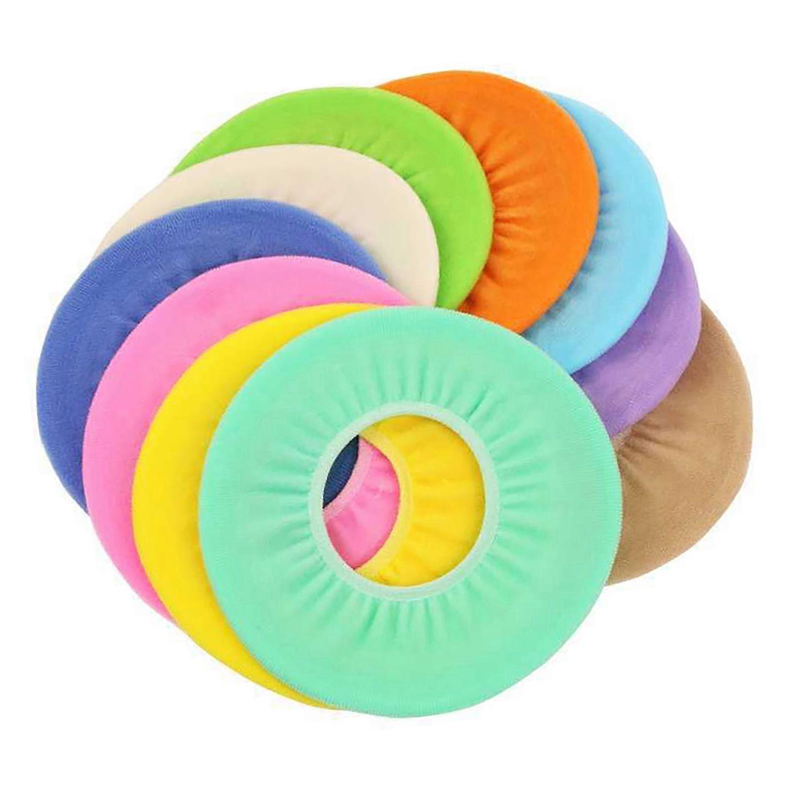 Mjukt badrum Toalettsits Cover Pad Töjbar Tvättbar Toalettsits Kuddfodral Universal Fit O Formad