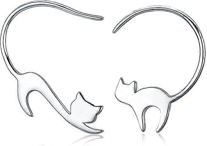 Pendientes de mujer Pendientes de botón atrevidos con forma de gatito