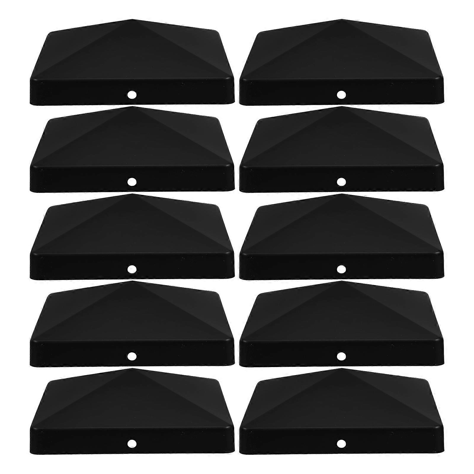12pcs Pyramid Post Caps for Fence Posts Top Covers Outdoor Protective Pole Guards