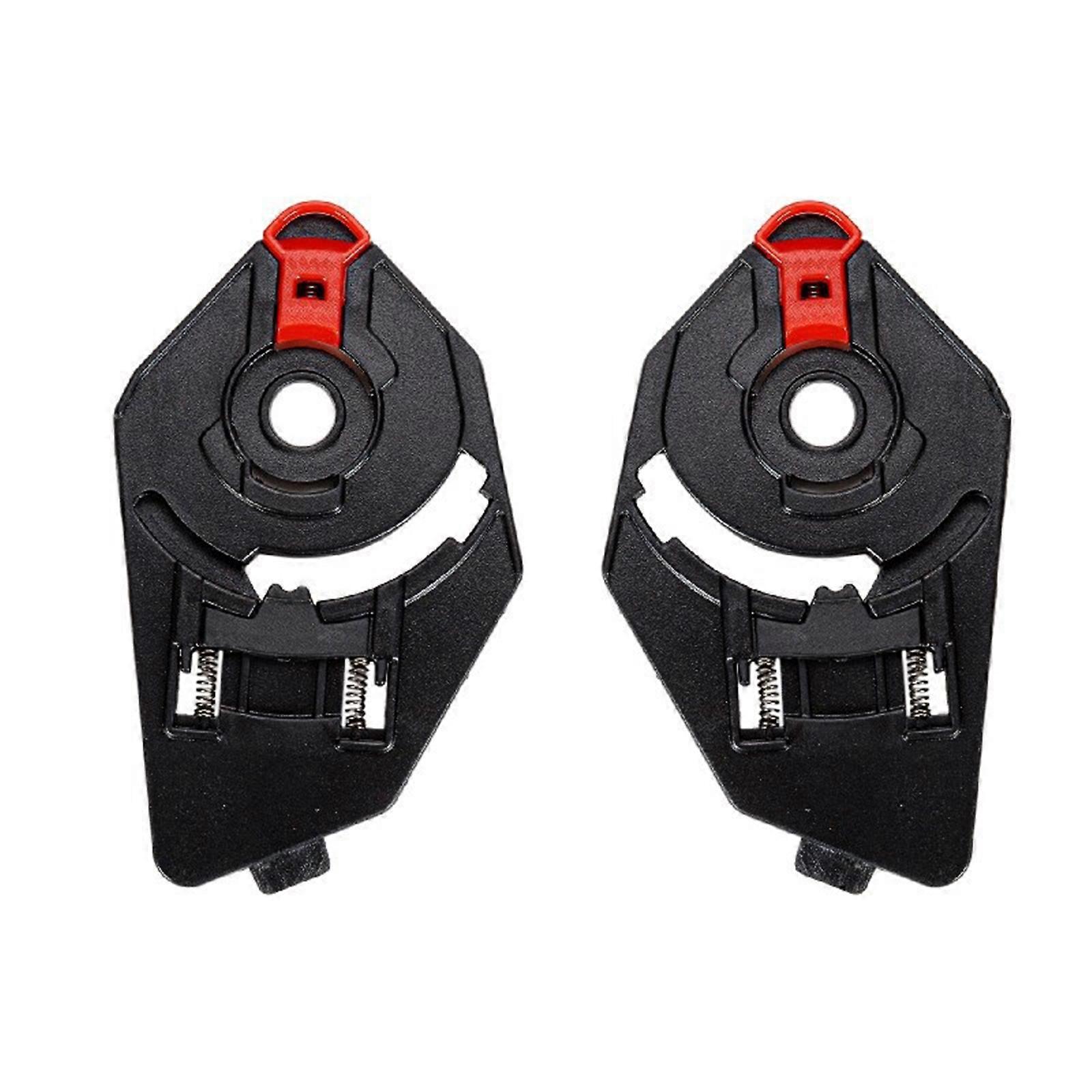 1 Pair Replacement Shield Faceshields Motorcycle Helmet Accessory Compatible for FF324 Helmet Screen Lens Mounting Base Multicolor