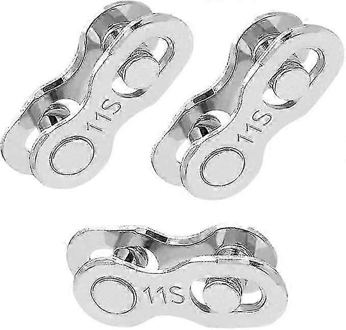 Pairs Bicycle Missing Chain 11 Speed Chain Reusable Connector Silver Steel Bicycle Chain hwyC