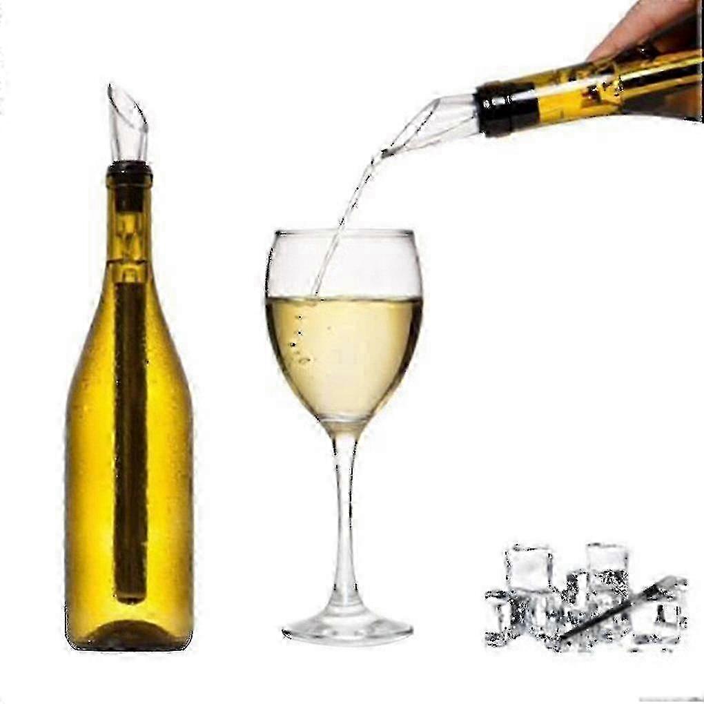 Portable Creative Wine Set Stainless Steel Red Wine Ice Stick Beer Ice Stick Red Wine 3-in-1 Ice Wine Pouring Device