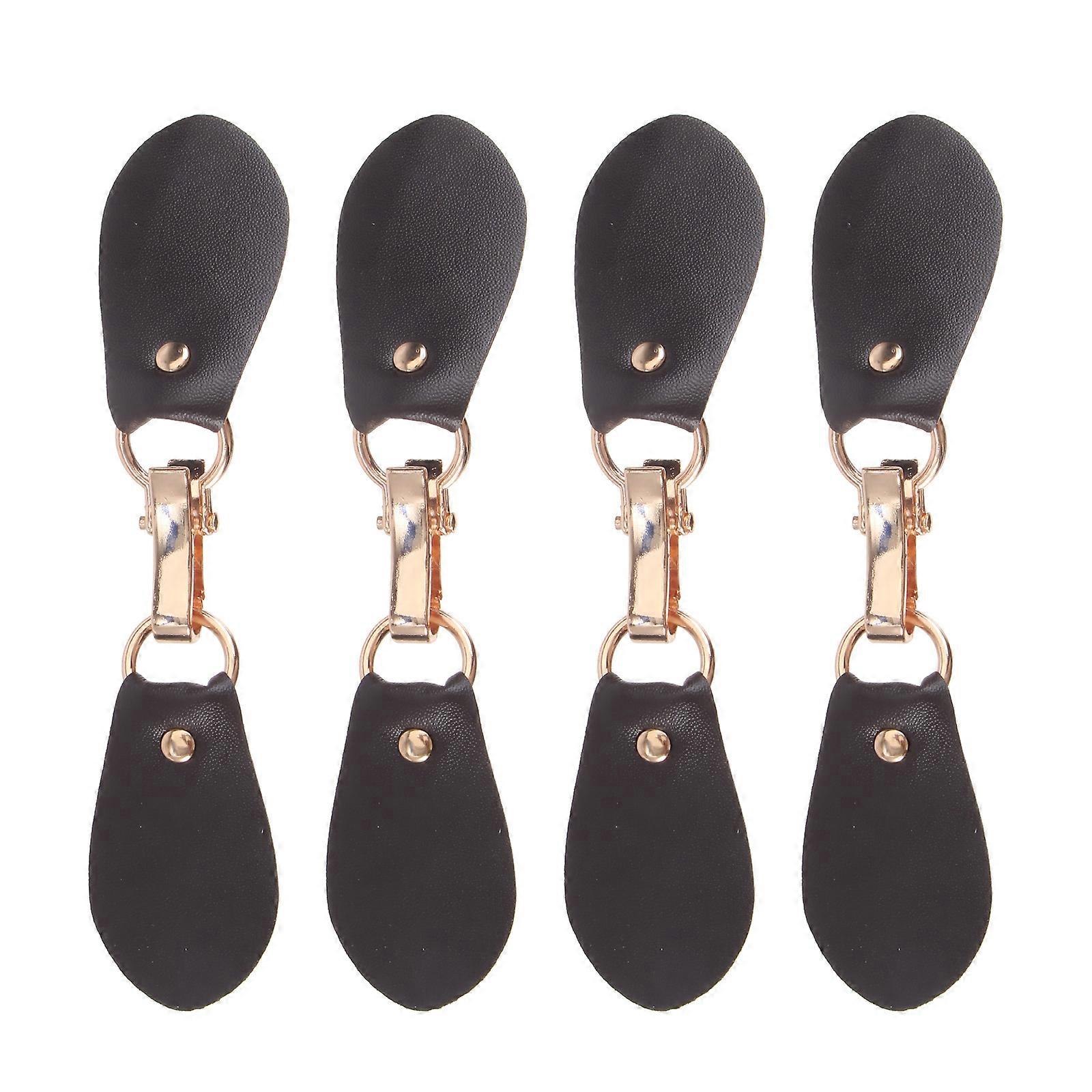 Overcoat Connection Buckles for Clothes with 12Pcs Coffee Hook Fasteners