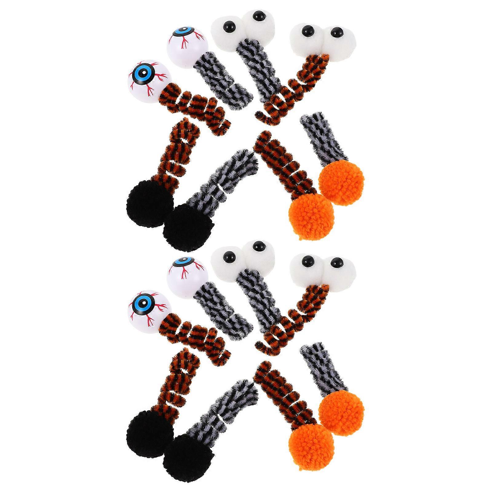 Cat Plush Spring Toy for Teething and Play 16Pcs Halloween Set