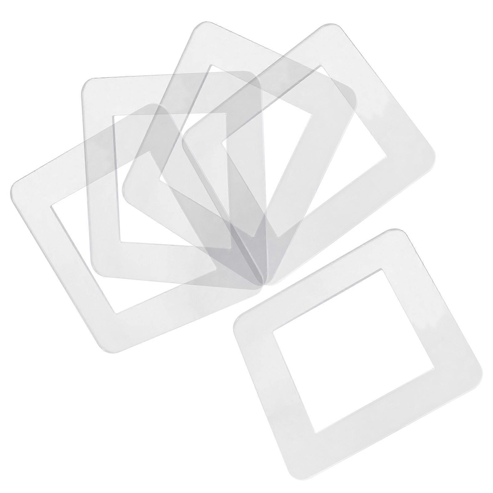 Transparent Acrylic Wall Socket Cover for Switch Protection 5Pcs