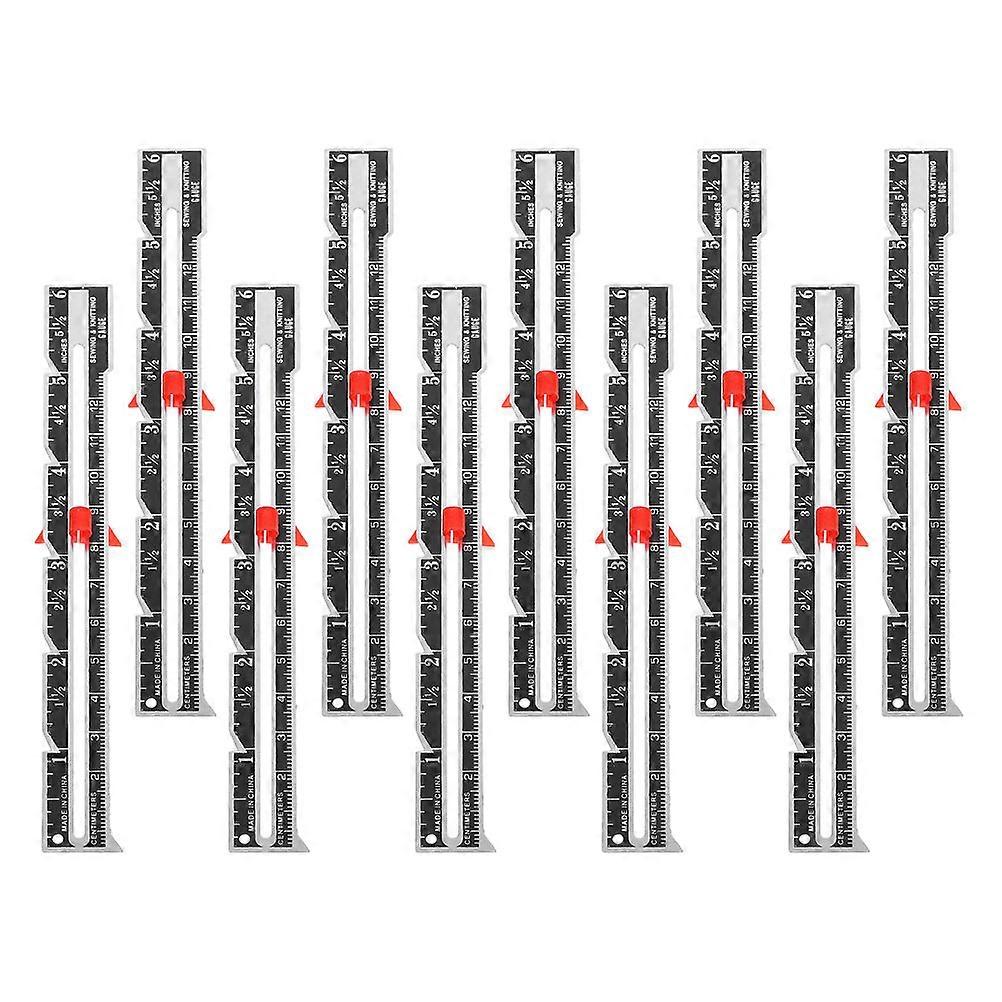 Fabric Measuring Tool Sewing Ruler for Measuring 10Pcs Quilting Set