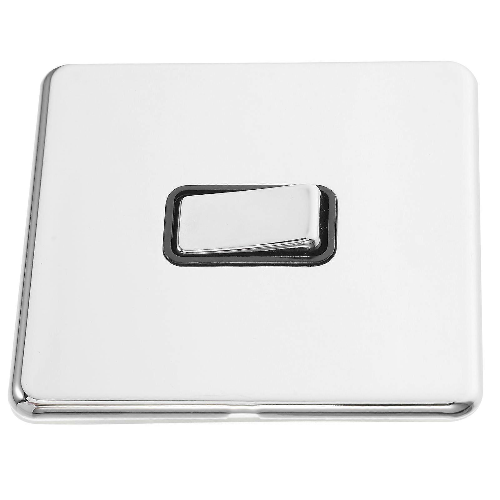 Durable Silver Stainless Steel Rocker Switch for Home Use Mirror Button