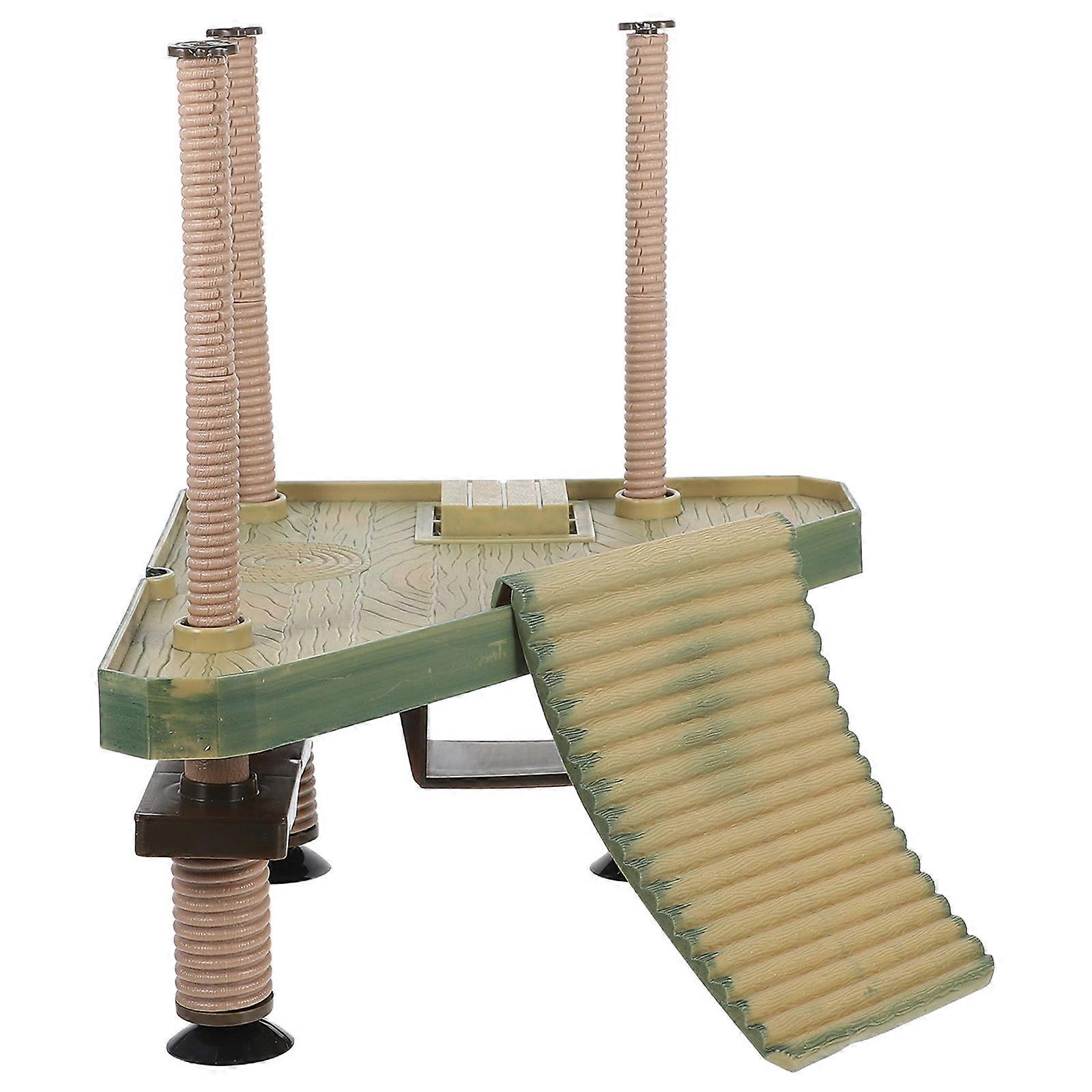 Turtle Basking Platform for Aquarium Reptile Floating Sunbathing Dock