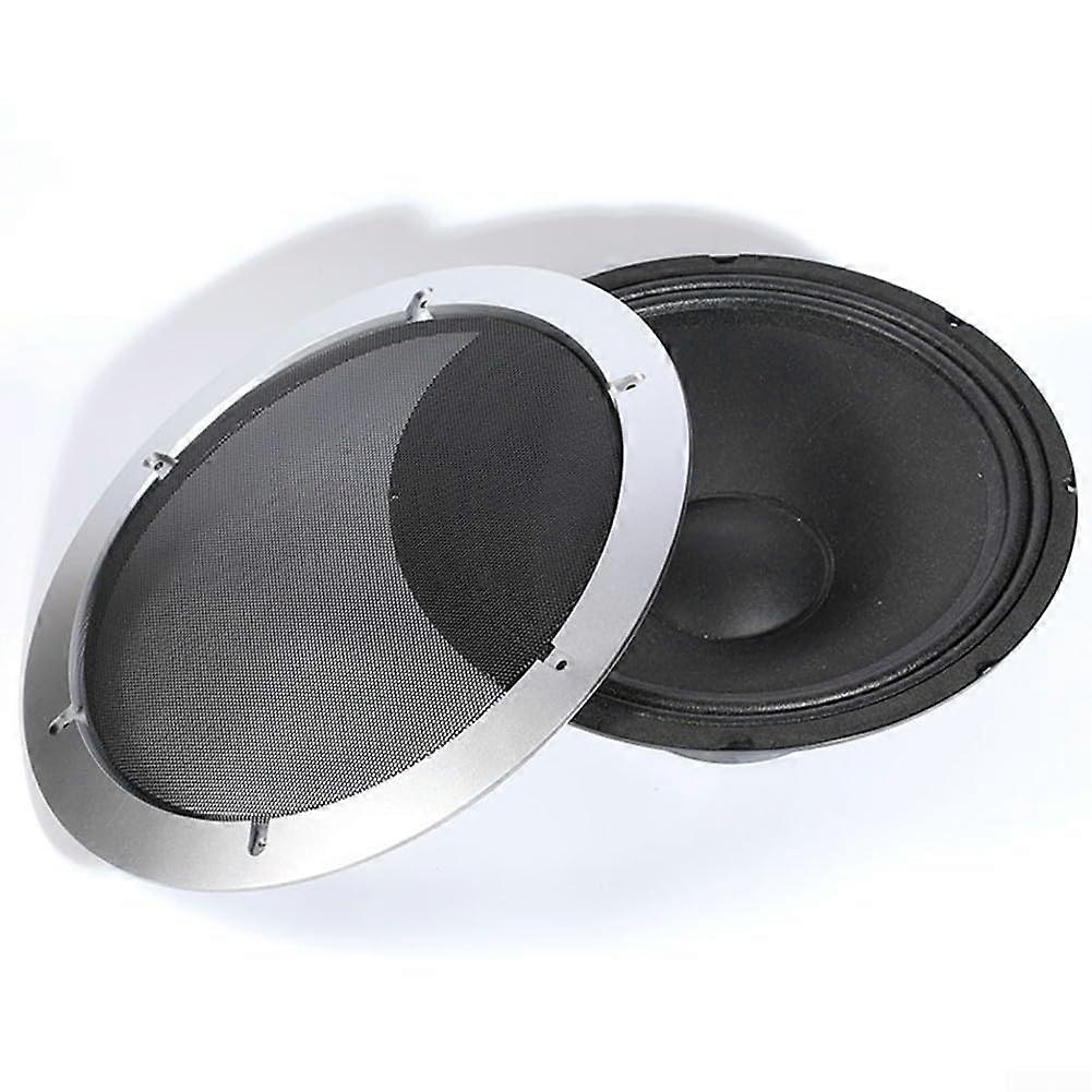 Mesh Speaker Net Cover For Various Models, Sturdy ColdRolled Steel Wire Frame, Home And Car Use, Silver And Black