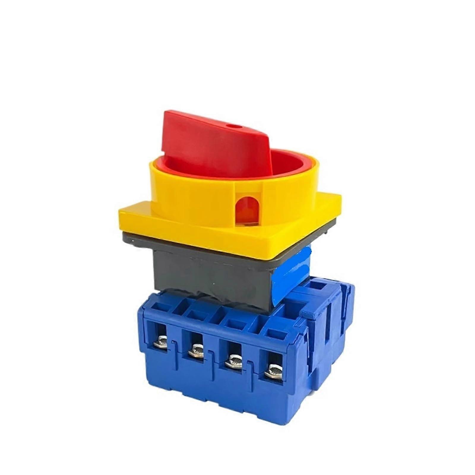 63A 4 Pole Load Break Rotary Changeover Switch with Padlock,  Voltage Silver Contacts