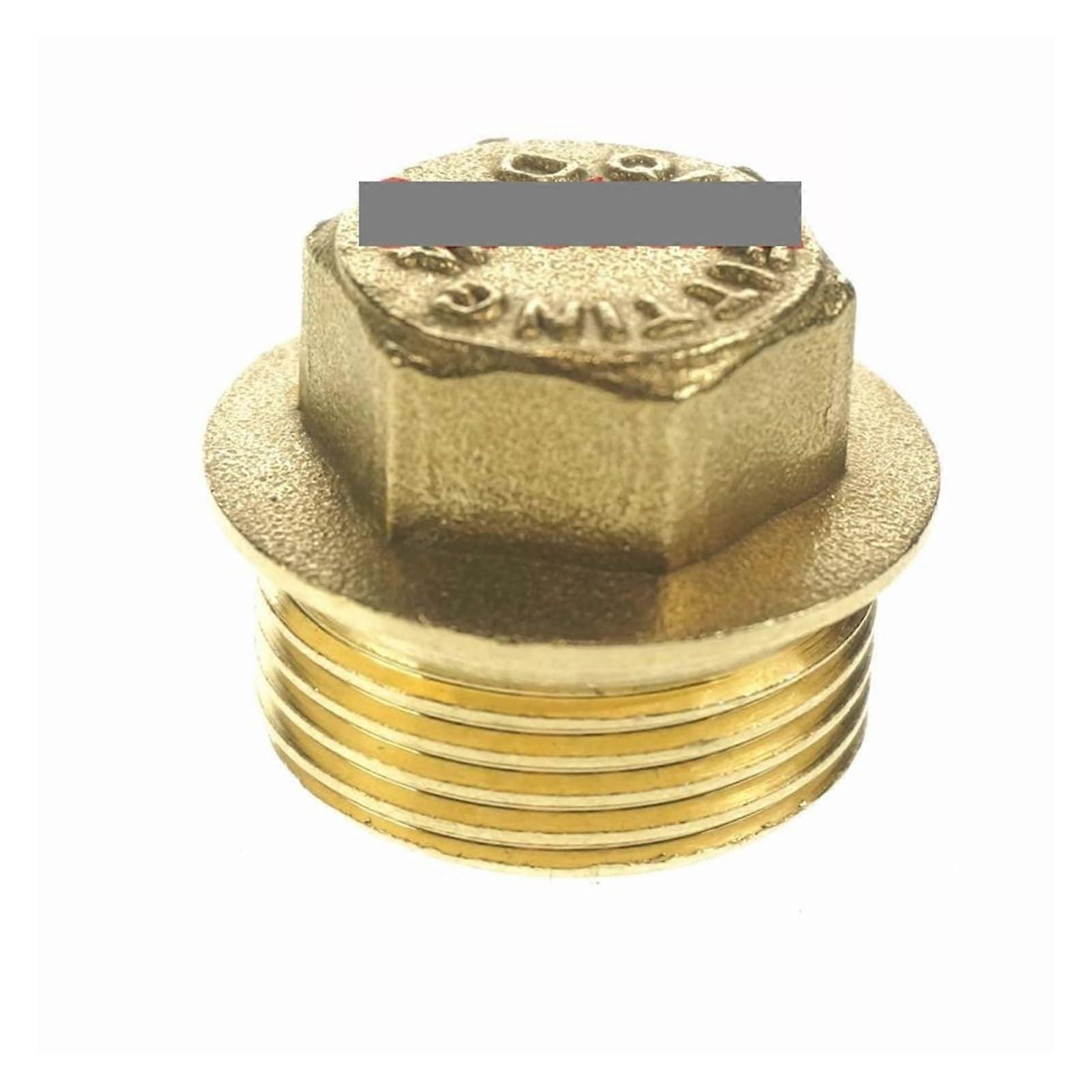 BSPP Male Brass Pipe End Cap 1/2" 3/4" 1" 1-1/4" Hex Head Socket with Flange 1-1/4" Size
