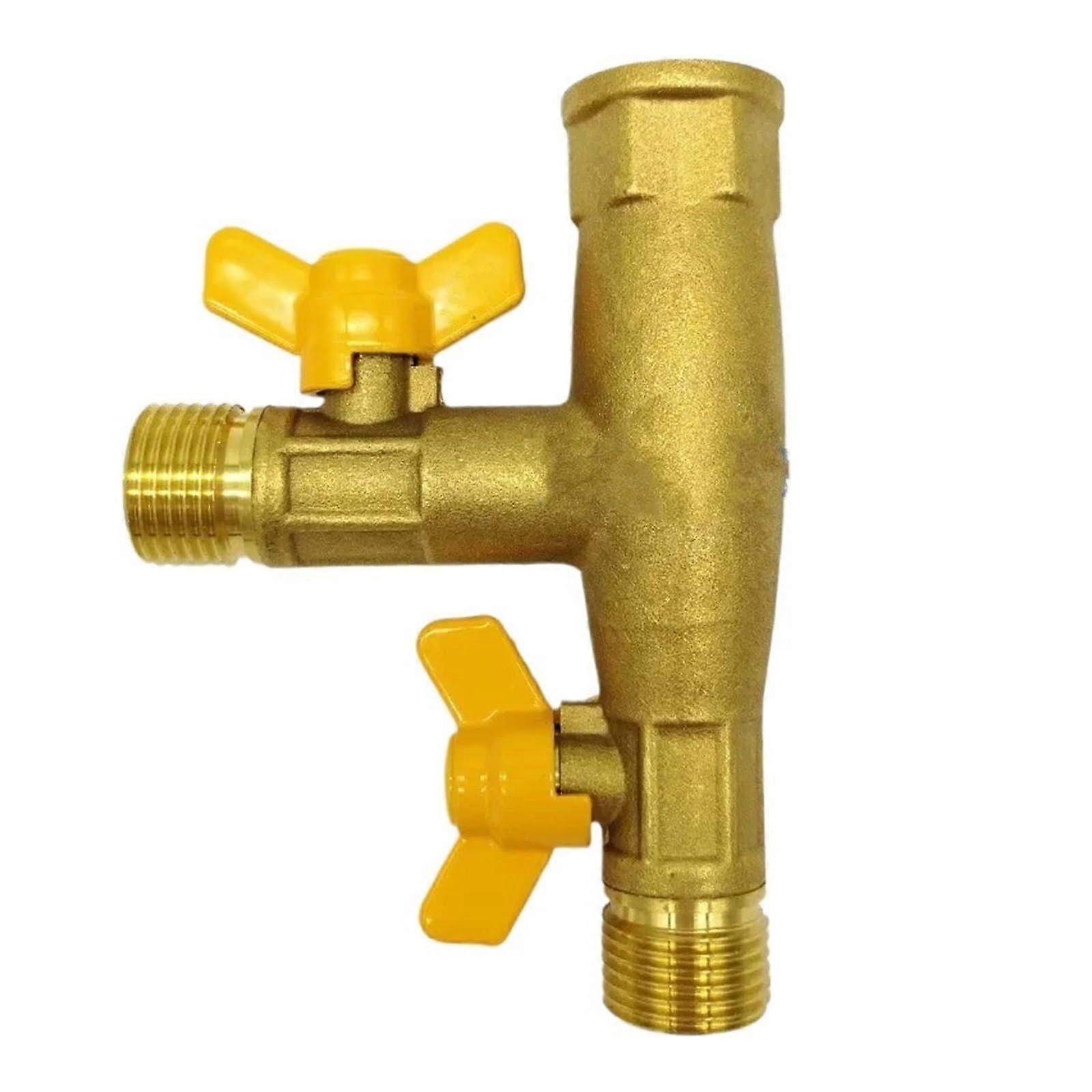 Brass Valve TType ThreeWay Valve for Plumbing Systems