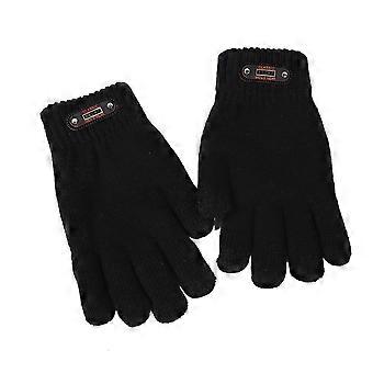 New Single/Double-layer Men's Winter Gloves Thick Warm Windproof Cold-proof Gloves Knitted Touch Screen Glove Outdoor