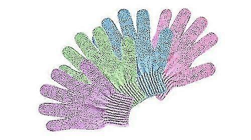 Gants de bain exfoliants, Pack De 4 -r