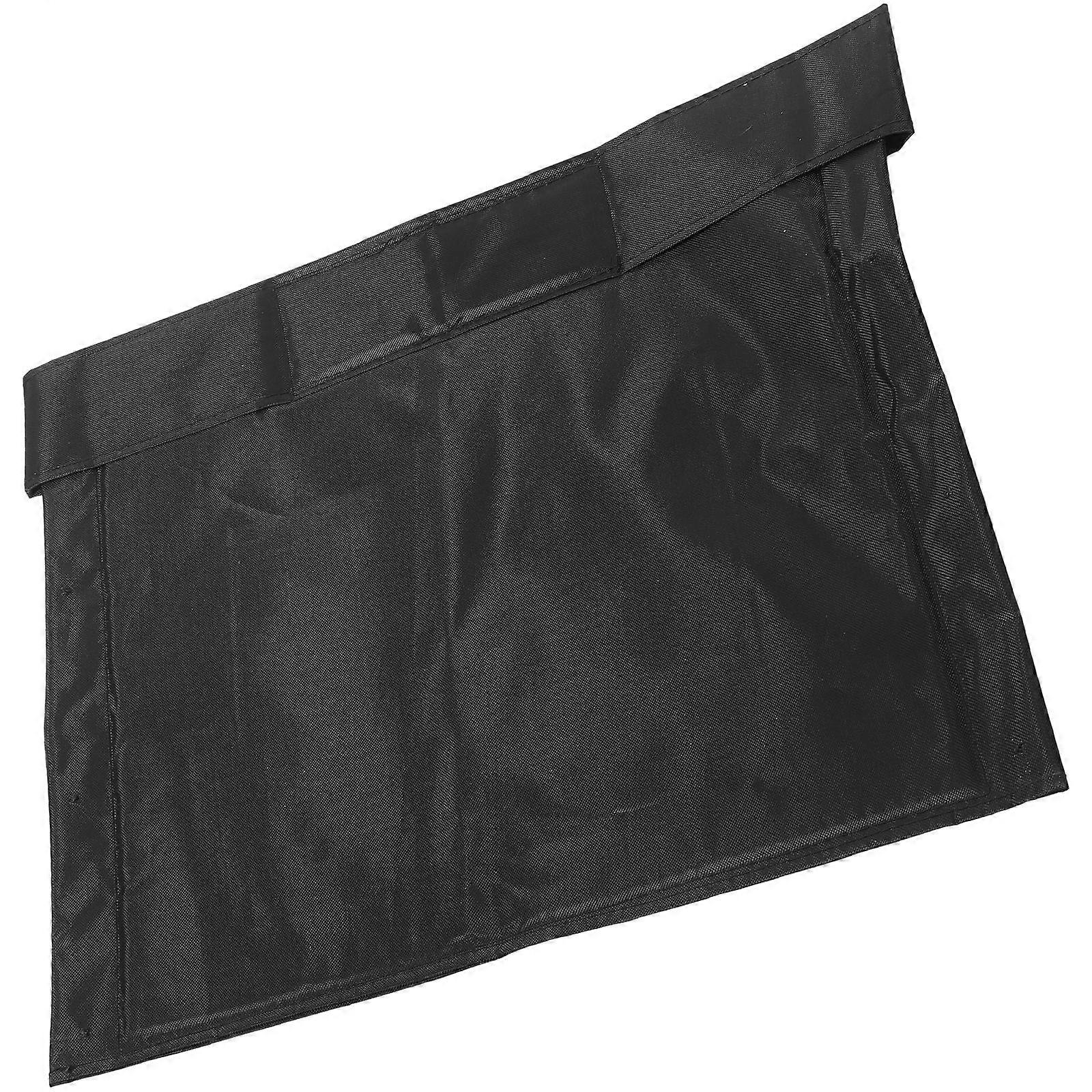 Ergonomic Wheelchair Backrest 3Pcs Support Cushion For Daily Use Black Oxford Cloth Rectangular Comfort