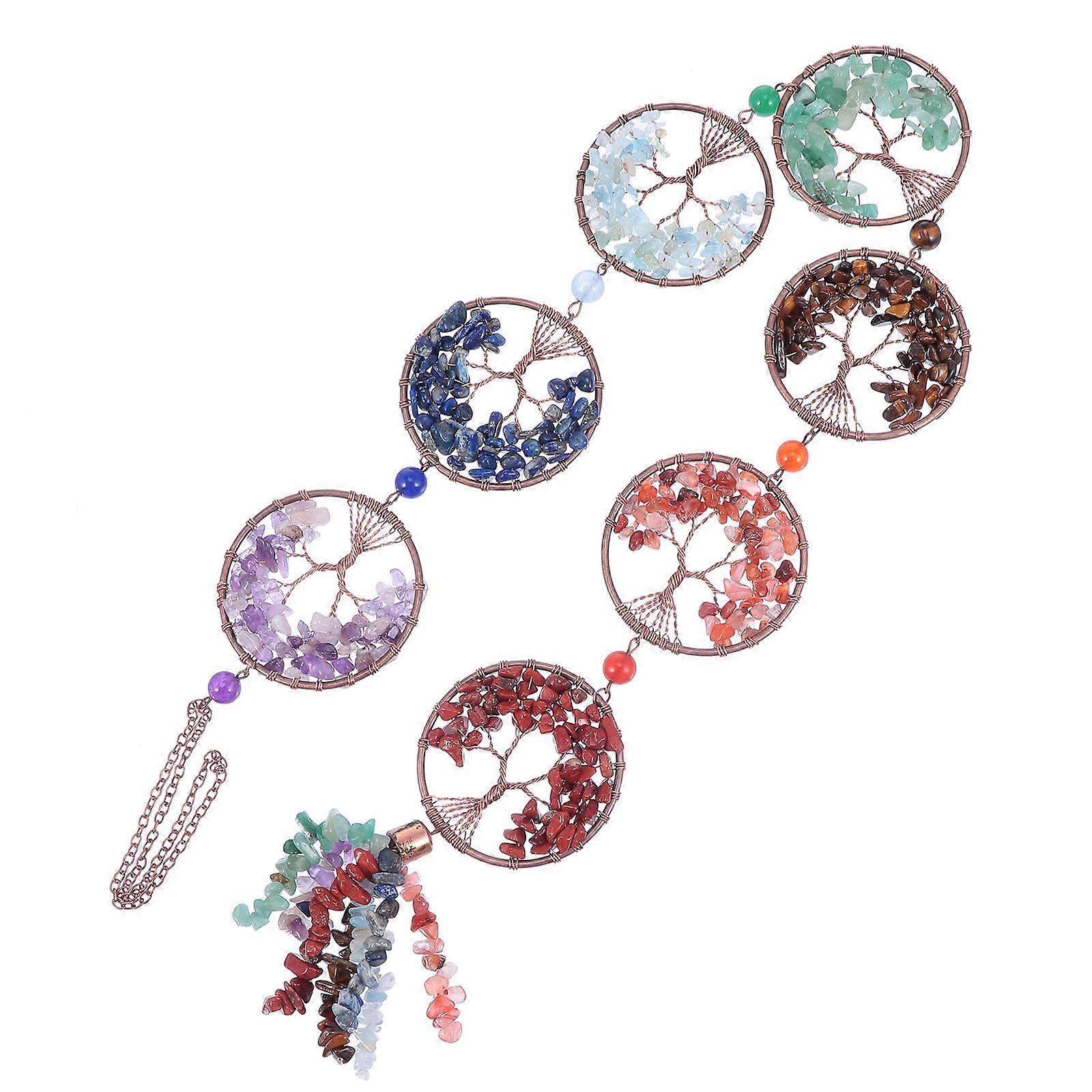 Tree of Life Pendant Crystal Hanging Ornament for Car 2Pcs Set
