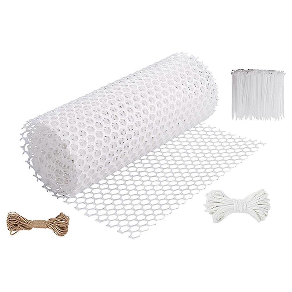 Plants Trellis Netting Moss Pole Net Polyester Garden Plant Support Rectangular Mesh Diy Kit For Gardening Tools 1Set