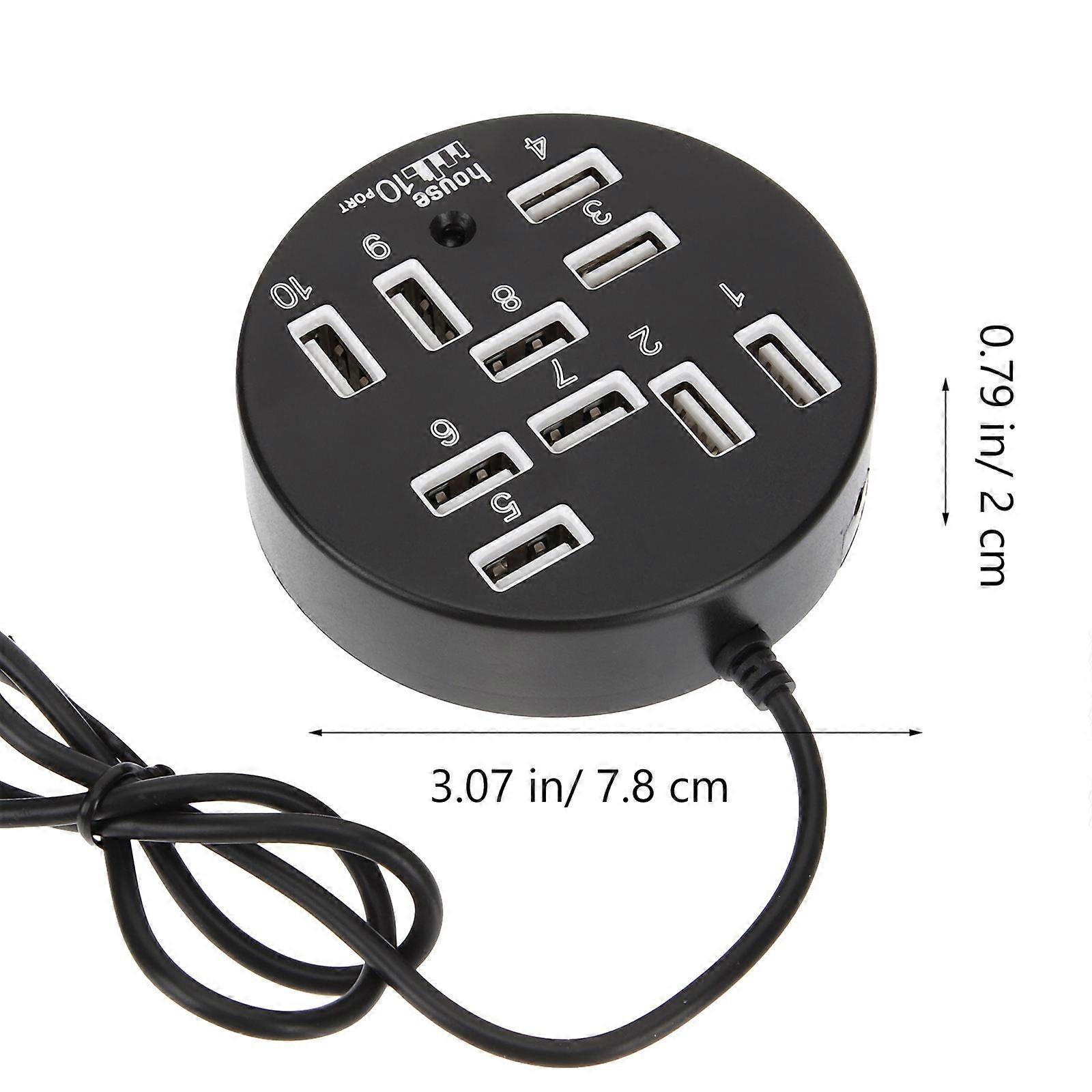 USB Hub Extension 10 Ports USB Expander for Laptop and Desktop Computer