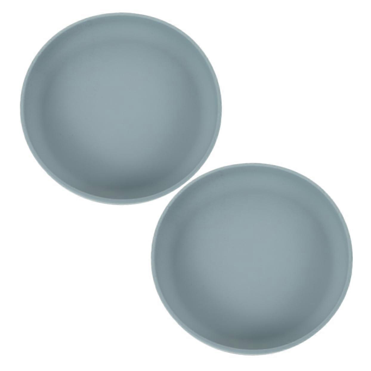 2pcs Adaptive Suction Plates with Stable Base Spillproof NonSlip Dinnerware for Elderly and Disabled