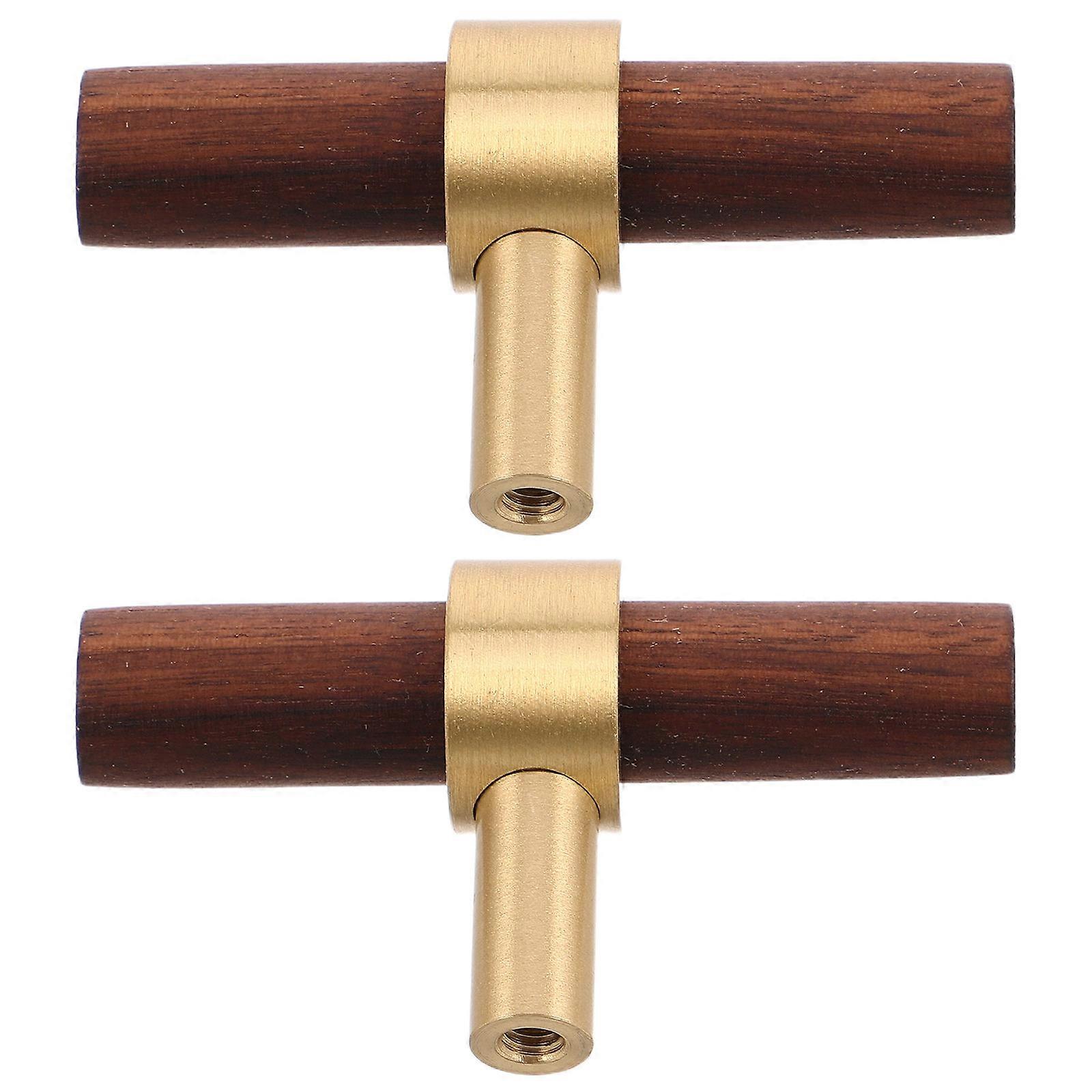 Dark Brown Long Handle Cabinet Pulls for Wardrobe and Cupboards 10Pcs