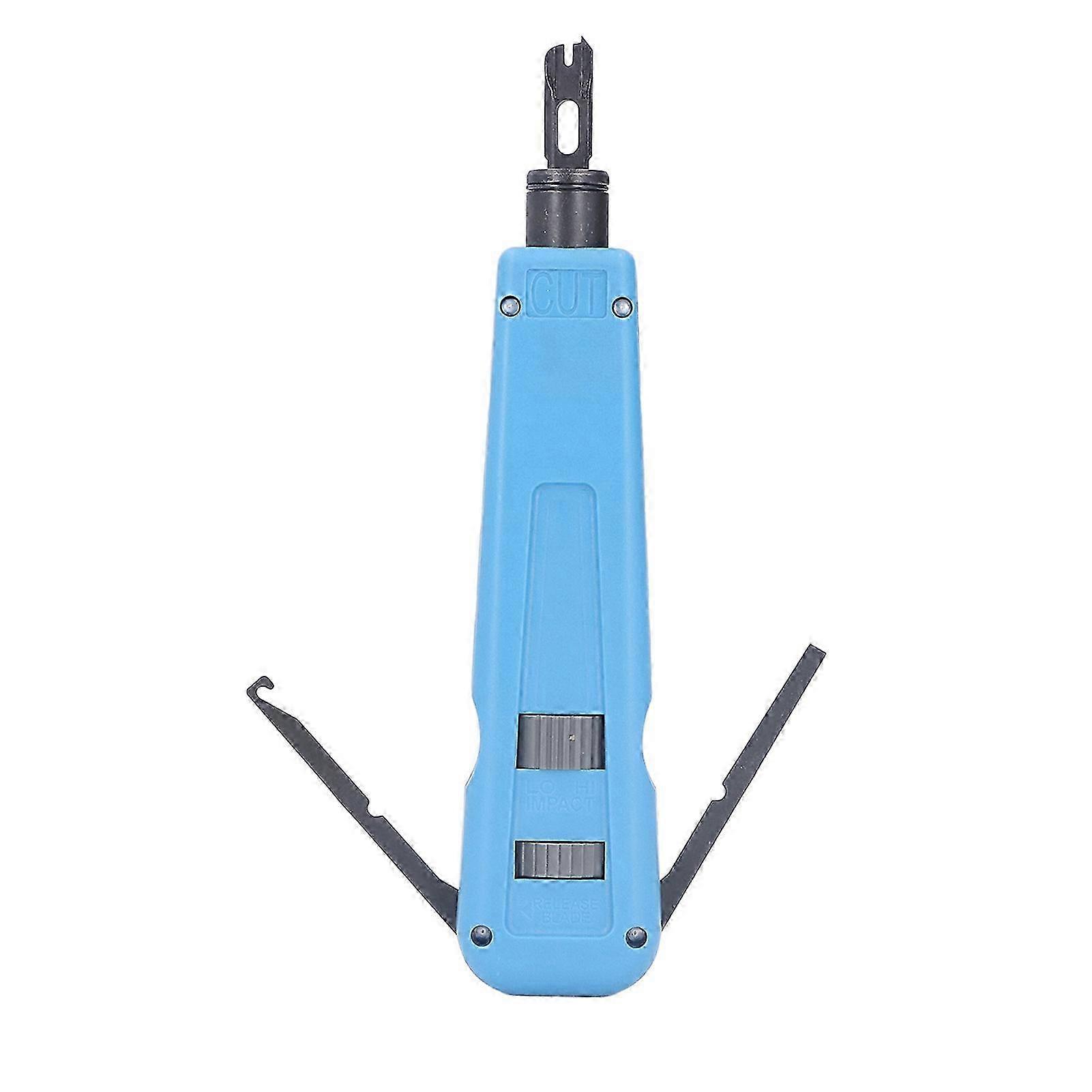 Punch Down Tool Adjustable Cutter Wire Cable Insertion Hand Tool for 110/88 Module 25-26
