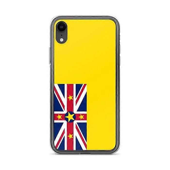 Phone Case – Niue Flag – Compatible with iPhone XR – Soft Case – Durable and Shockproof - Silicone - Pixelforma