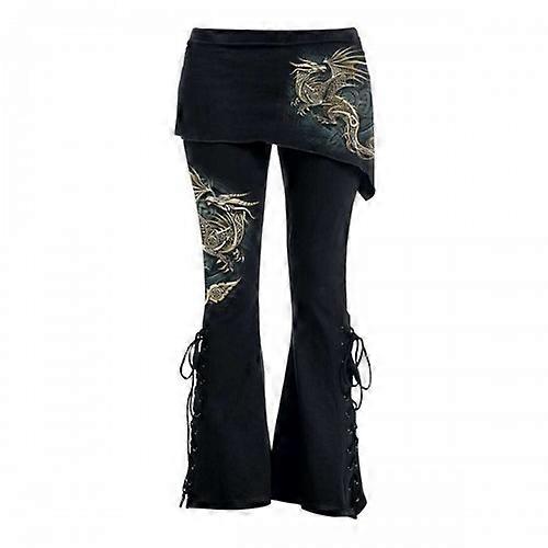 Spiral Womens/Ladies Celtic Dragon Bootcut Leggings