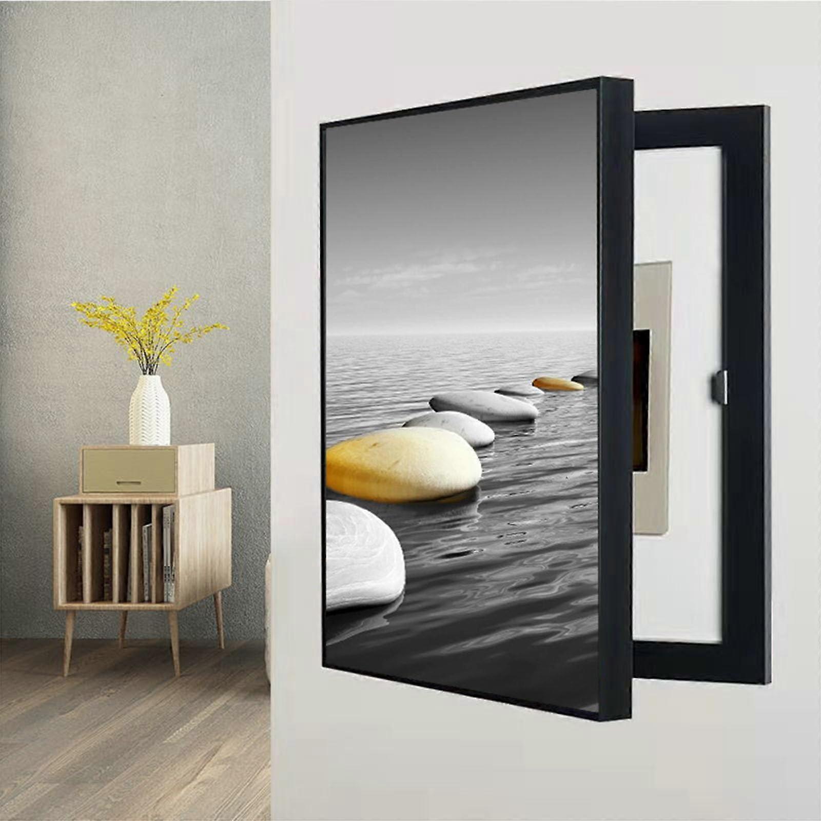 Waterproof Decorative Electrical Panel Cover with Creative Removable Design, 40x60cm Scratch Resistant